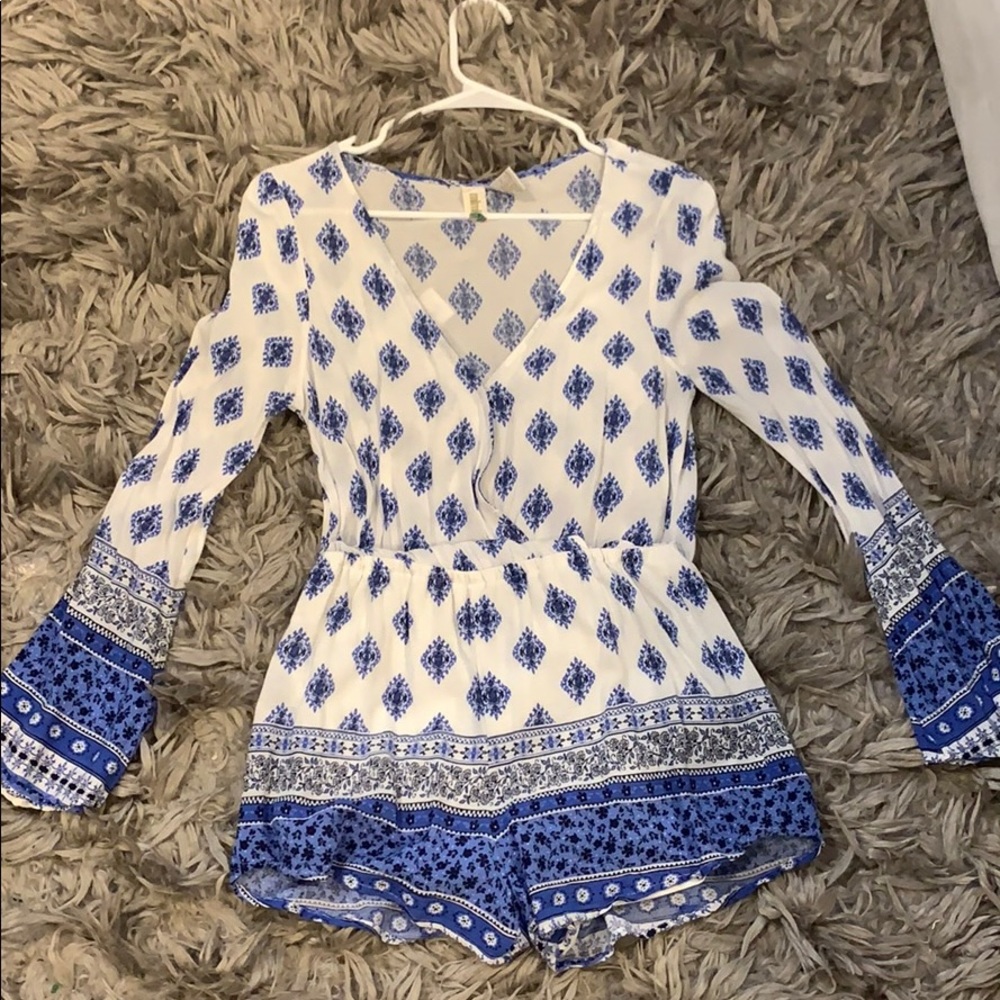 patterned romper